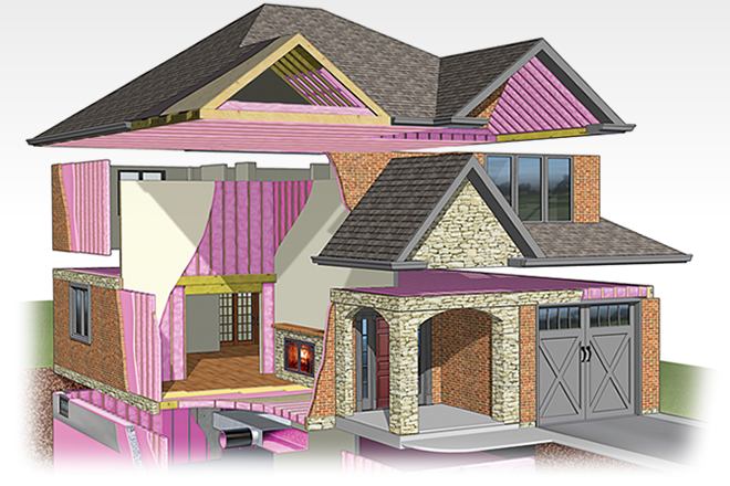 fiberglass insulation area